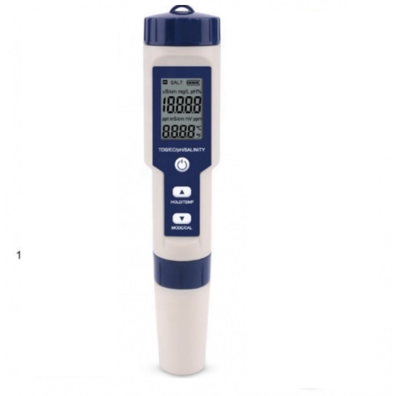 Sammiu Testeur numérique de qualité de l'eau 3 en 1, TDS, compteur EC et  température mètre, plage de mesure 0-9999 ppm, testeur d'eau idéal pour  l'eau