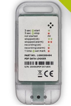 Single-trip PDF Temperature and RH data Logger SingleRide RH+